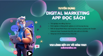 Tuyển Dụng Digital Mkt App Đọc Sách T10.2023