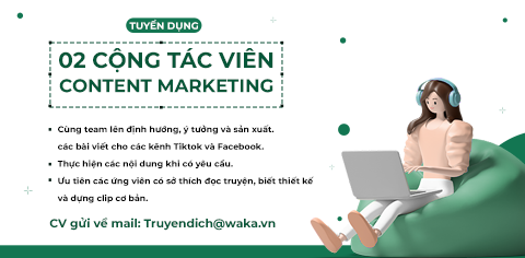 Tuyển Dụng CTV Content Marketing Mảng Sách Truyện Ngôn Tình